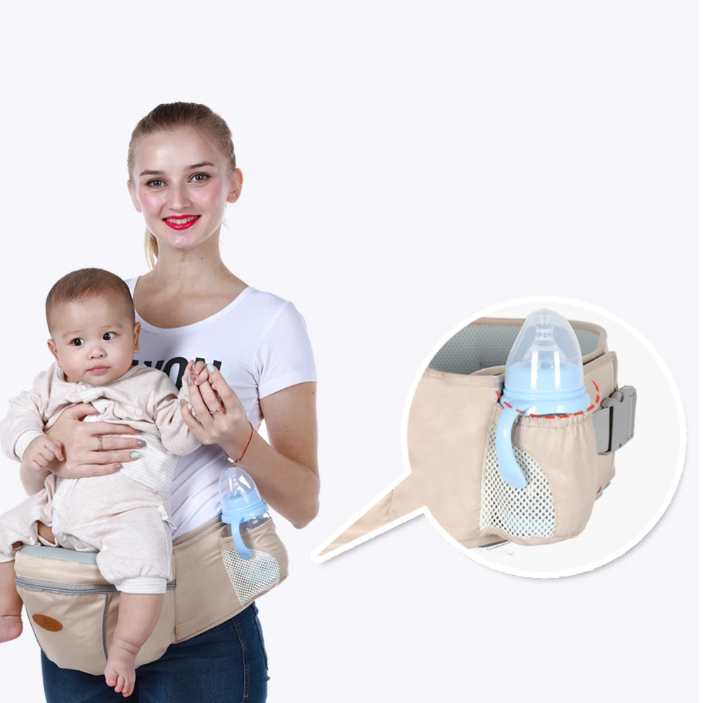 Portabebés ergonómico con asiento de cadera para viajes - imagen 3