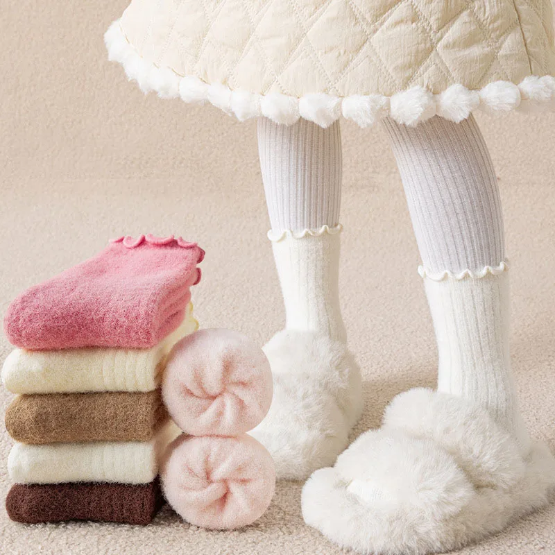 Calcetines térmicos de invierno hasta la rodilla para niños - imagen 3