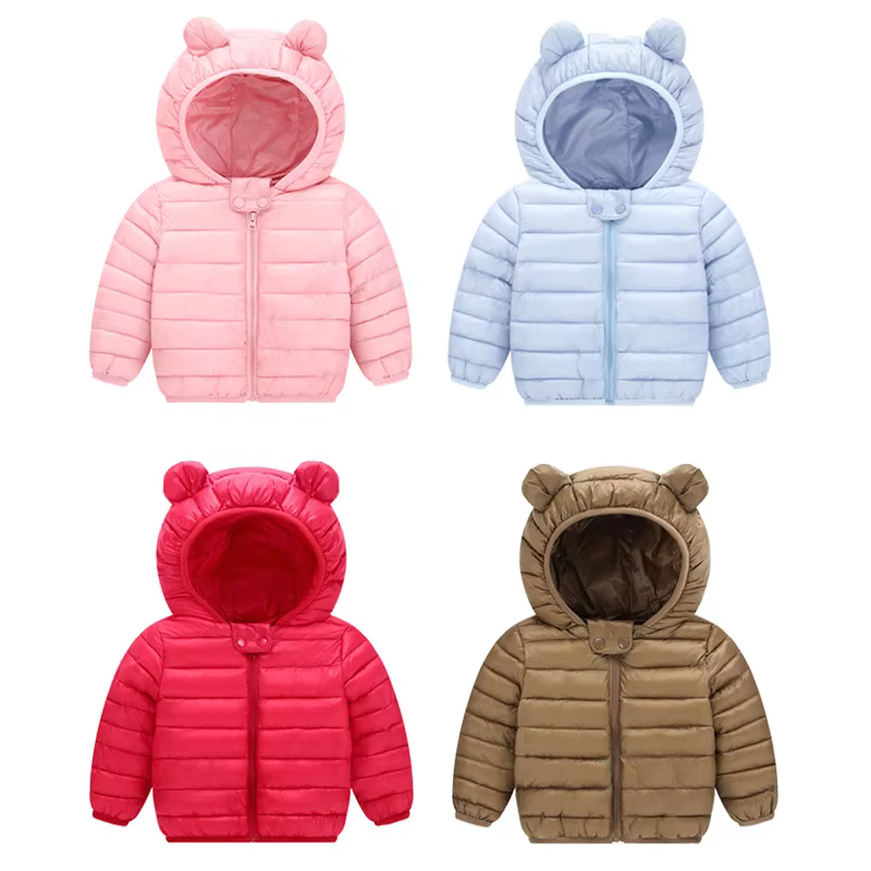 Chaqueta plumón ligera con capucha para bebé - imagen 3