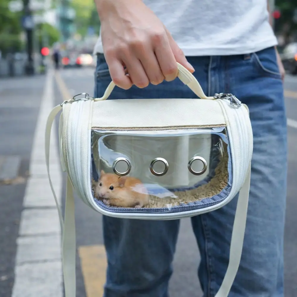 Bolsa de transporte para hámster transpirable con ventana transparente - imagen 3