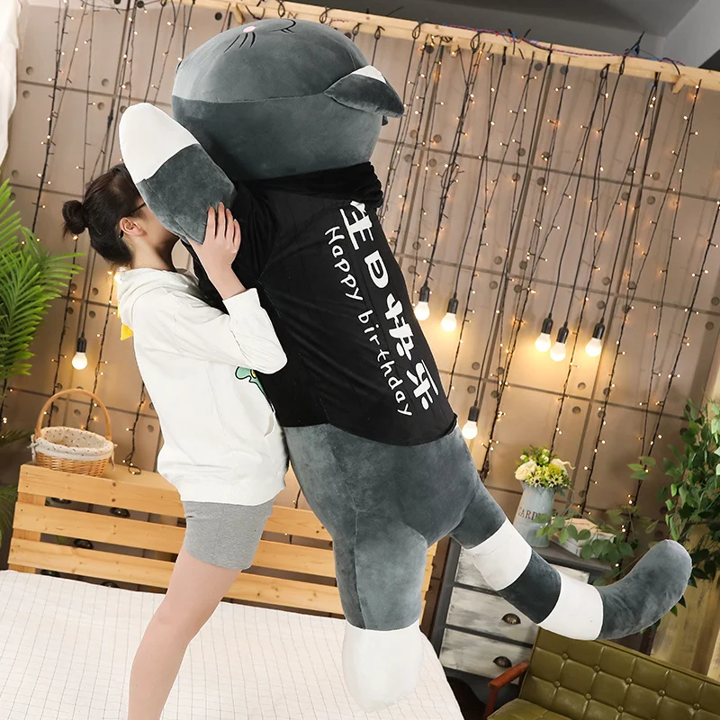 Peluche de gato suave cojín para sofá o cama infantil, regalo - imagen 5