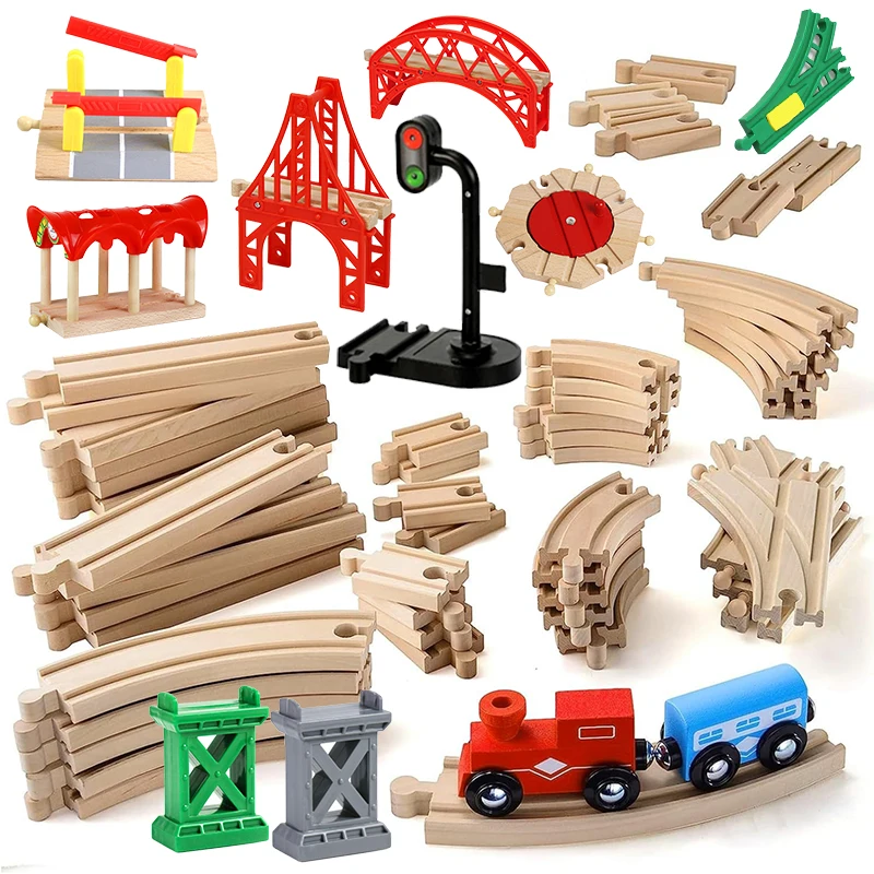 Pista de tren de madera Thomas: puente ferroviario compatible - imagen 3