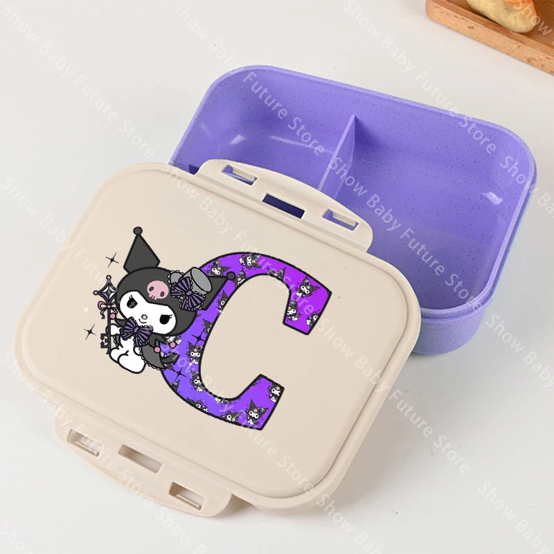 Lonchera infantil Kuromi aislante de plástico portátil unisex - imagen 2