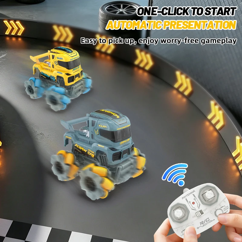 Coche teledirigido RC de plataforma con ruedas grandes para niños - imagen 5