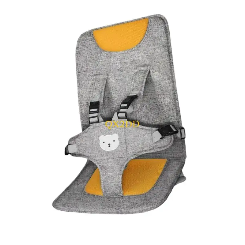 QX2D Asiento portátil infantil con funda de lino lavable a máquina - imagen 4
