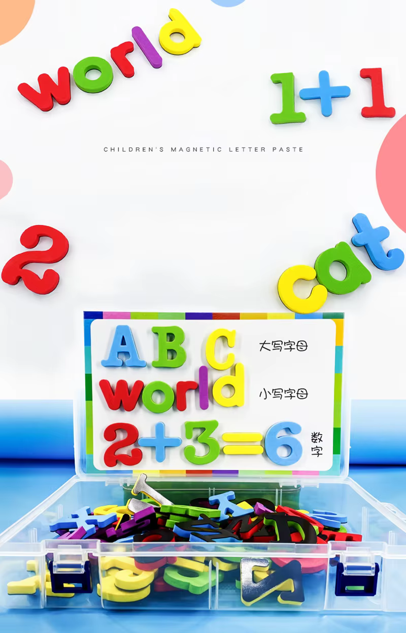 Letras magnéticas individuales de varios colores