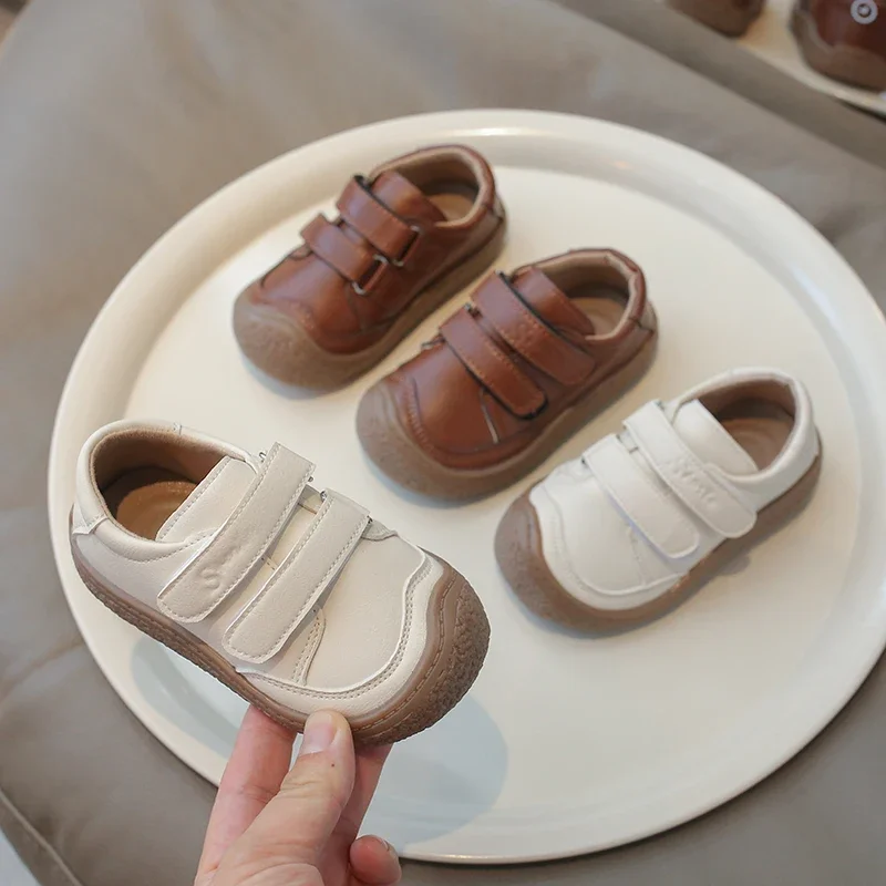 Zapatillas de cuero antideslizantes para primeros pasos