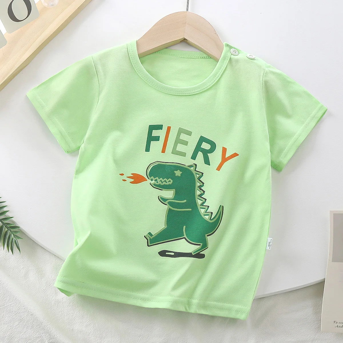 Camisetas de verano de algodón puro para niños 2-6 años - imagen 5