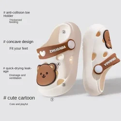 Zapatillas de casa antideslizantes PVC suaves para bebé unisex