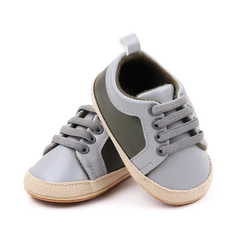 Zapatos de cuero suave para bebé – Primeros pasos con suela antideslizante