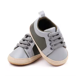 Zapatos de cuero suave para bebé – Primeros pasos con suela antideslizante