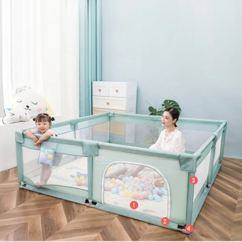 Estera para gatear antideslizante de interior con parque infantil - imagen 2