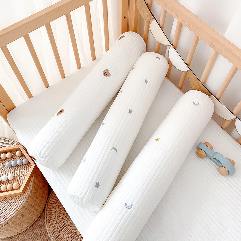 Almohada suave para bebé recién nacido con bordado oliva - imagen 4