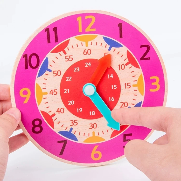 Juguete educativo Montessori para enseñar el tiempo