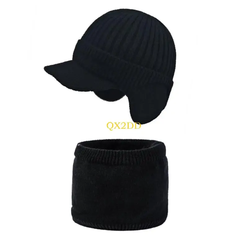 Gorro tejido infantil cortaviento con orejeras para invierno y escuela - imagen 3