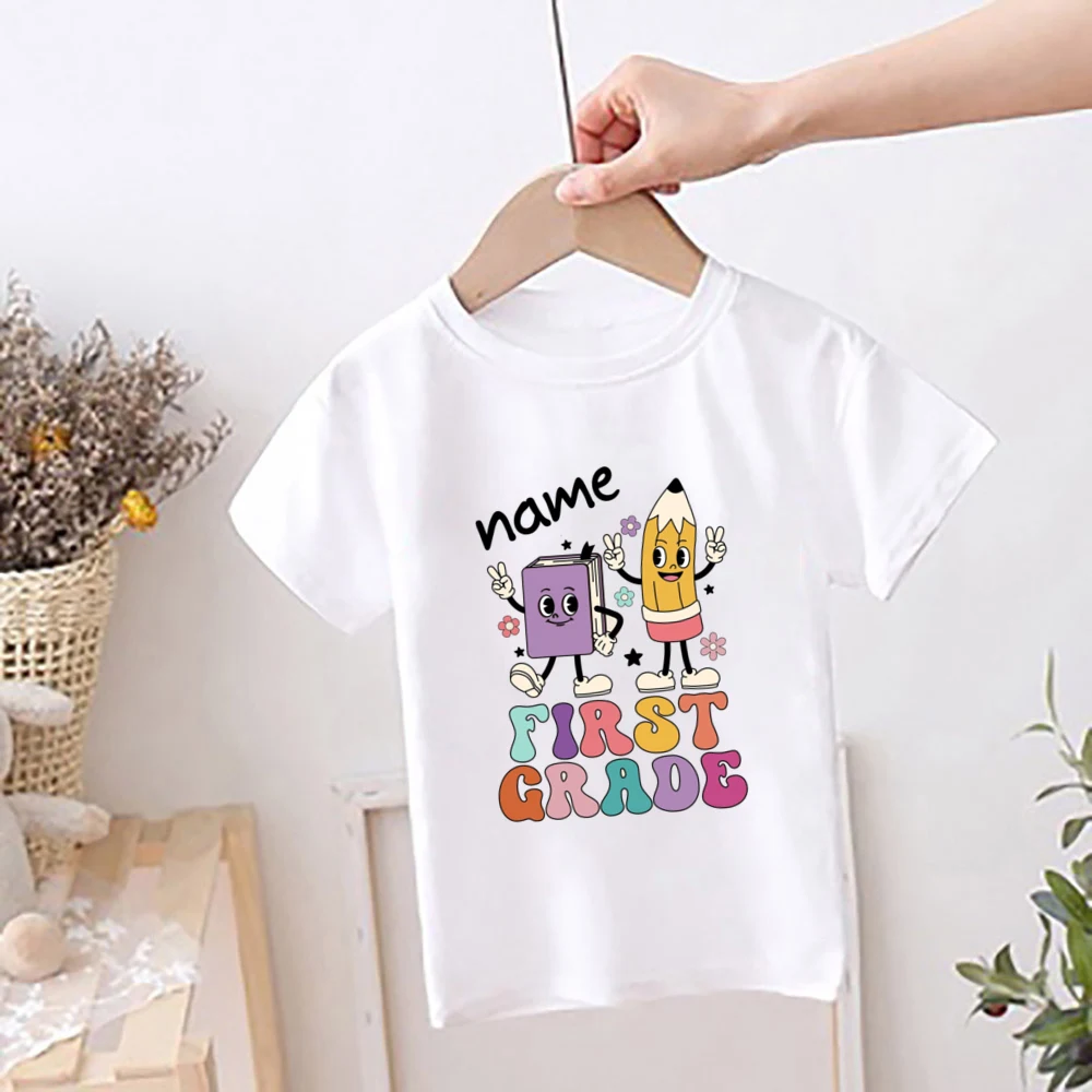Camiseta personalizada escolar primer curso de primaria con nombre