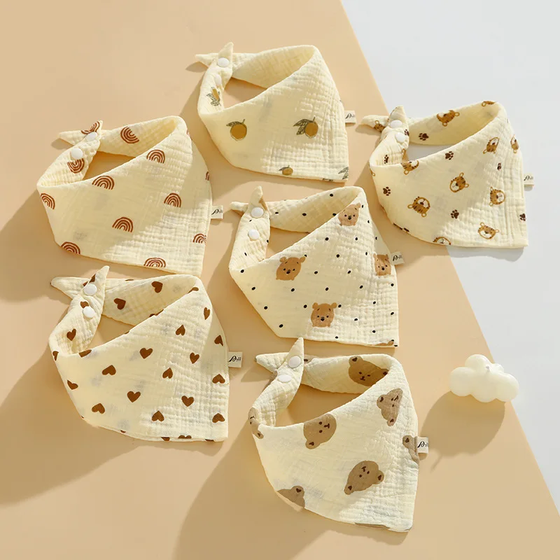 Baberos para bebé con muselina en capas absorbentes de algodón - imagen 3