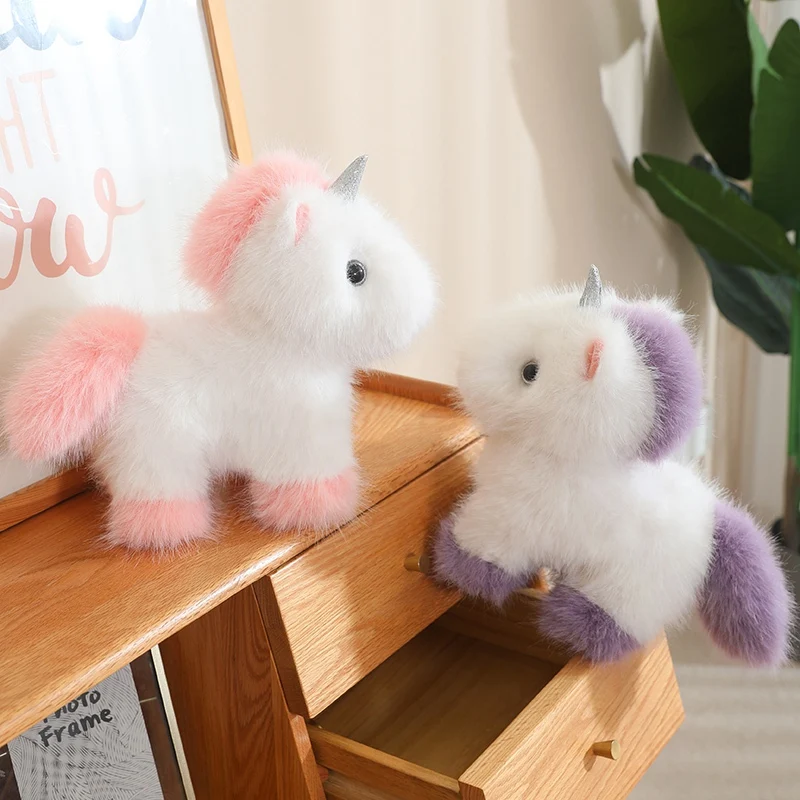 Peluche de unicornio esponjoso y suave, regalo de cumpleaños - imagen 3