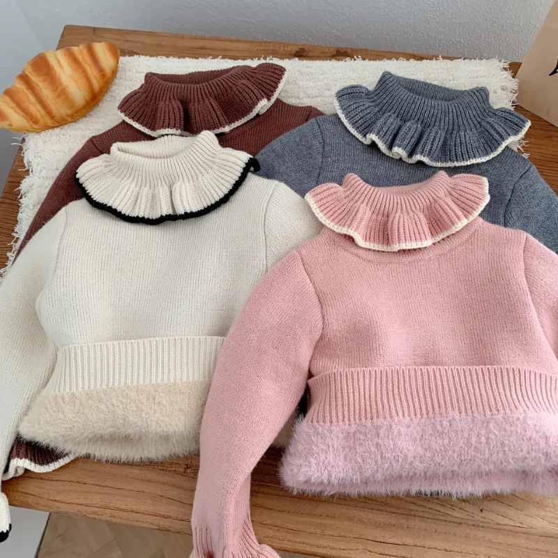 Jersey infantil de invierno con estilo de punto