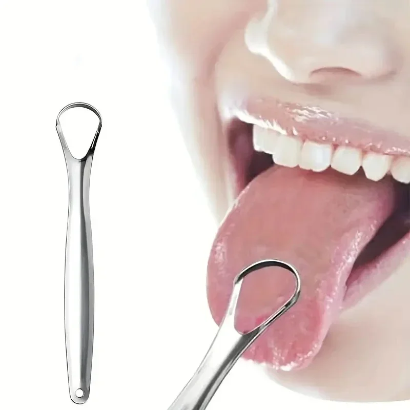Raspador de lengua acero inoxidable para sarro y mal aliento oral - imagen 3