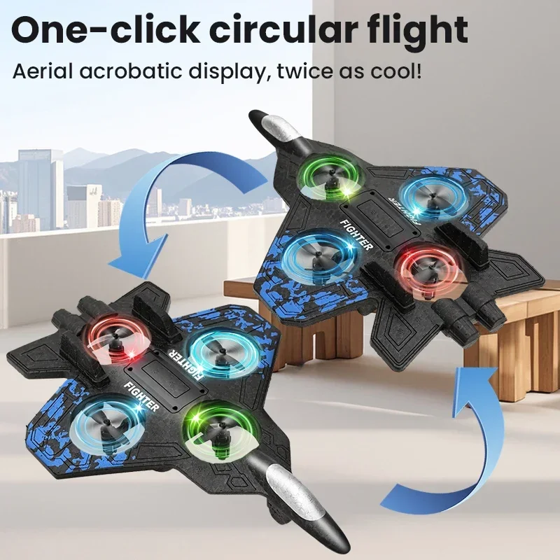 Avión de juguete teledirigido de espuma con luz para exterior - imagen 3