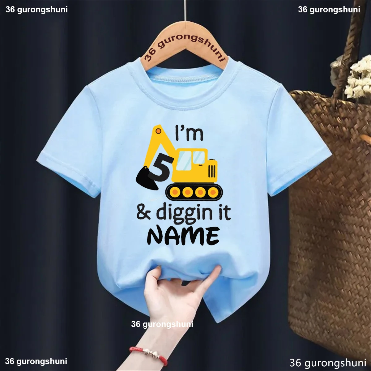 Camiseta infantil I'Am 5th Diggin It para niños y niñas - Estampado verano - imagen 4