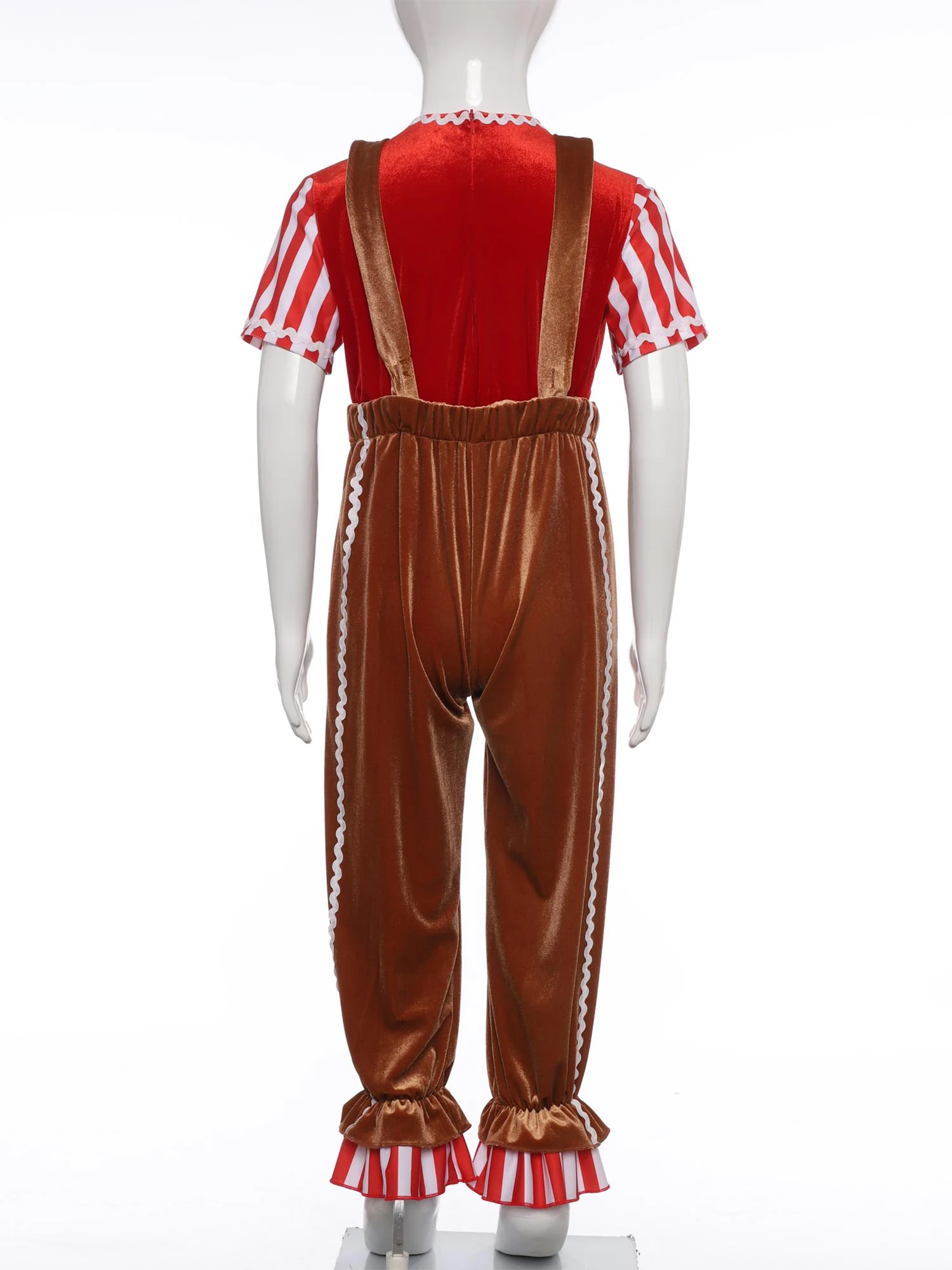 Disfraz hombre jengibre navideño para niños – traje completo - imagen 4