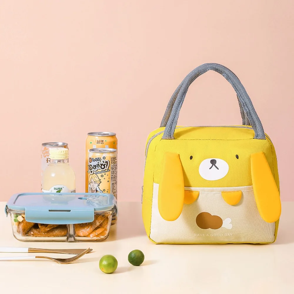 Bolsa térmica de almuerzo aislada porta alimentos con estampado - imagen 4