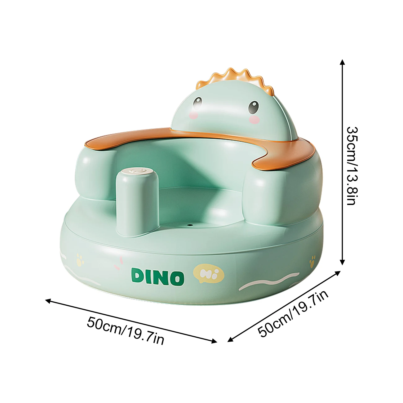 Silla inflable bebé con bomba de aire integrada y asiento de suelo - imagen 2