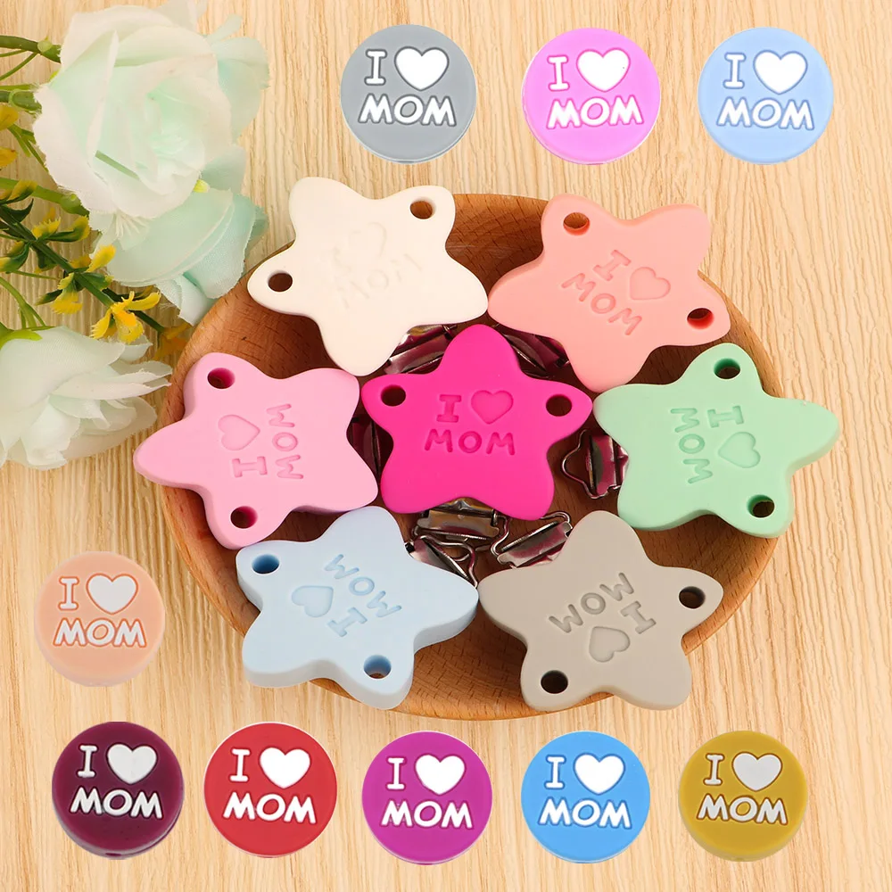 Kovict pinza de chupete de silicona con abalorios Love Mom - imagen 4