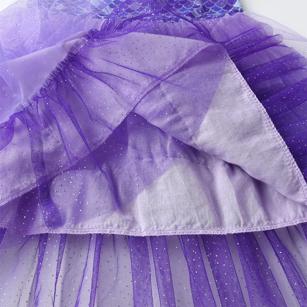 DXTON vestido de princesa floral con tirantes y capas de verano - imagen 5