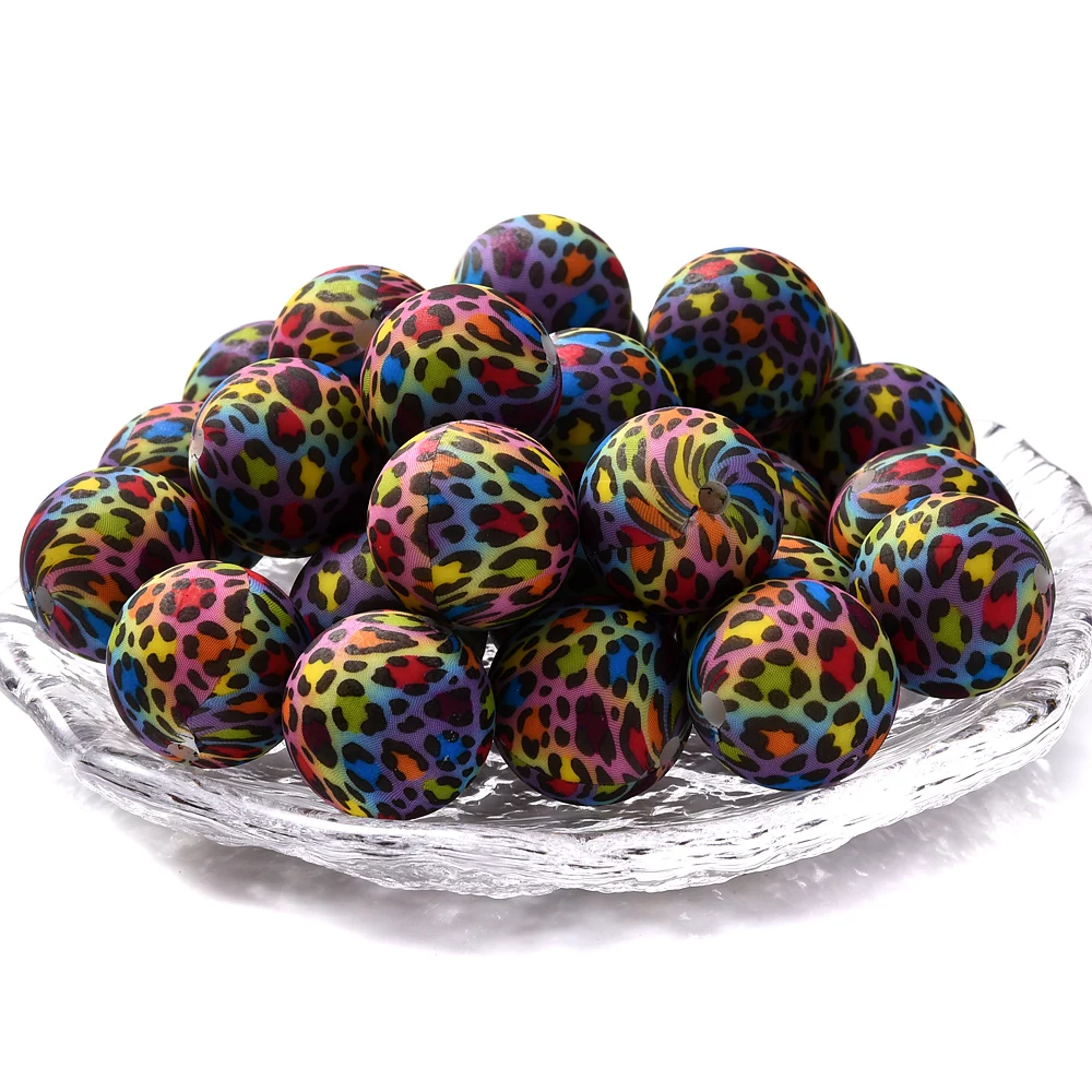 Cuentas de silicona para cadena de chupete de colores - imagen 3