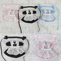 OB11 Vestido sirvienta encaje muñeca BJD 1/11 – Azul/Rosa/Negro