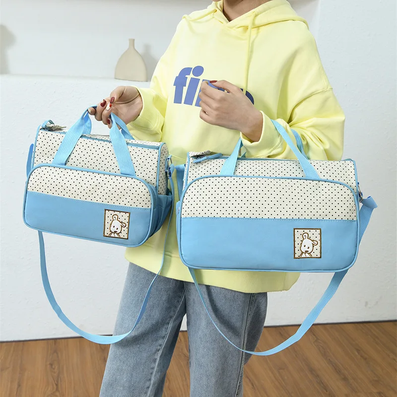 Bolsa de pañales gran capacidad para cochecito y viaje - imagen 2