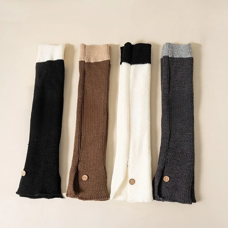 Calentadores de piernas punto retro para niñas en invierno - imagen 3