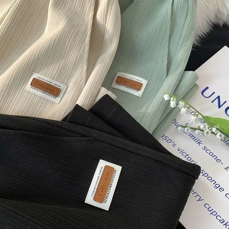 Pantalones cortos de maternidad pierna ancha, cintura elástica - imagen 5