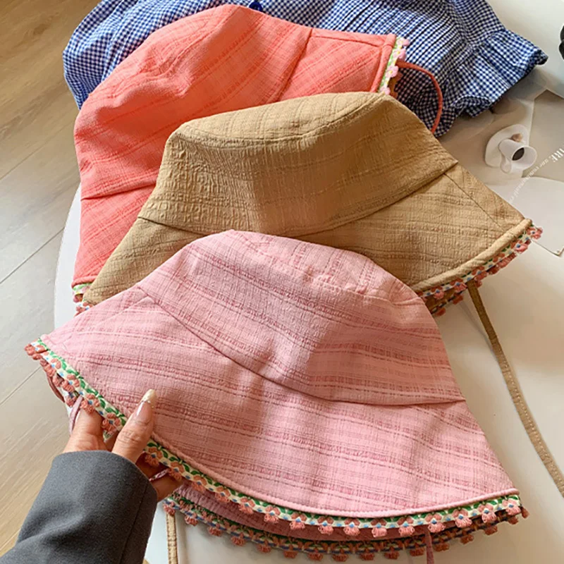 Sombrero de pescador otoño para mujer, protección solar anti-viento - imagen 2