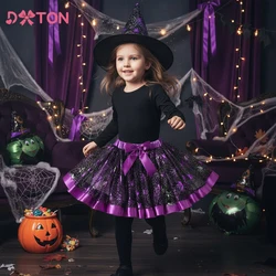 DXTON Disfraz de Halloween para niña con tutú de ballet y araña