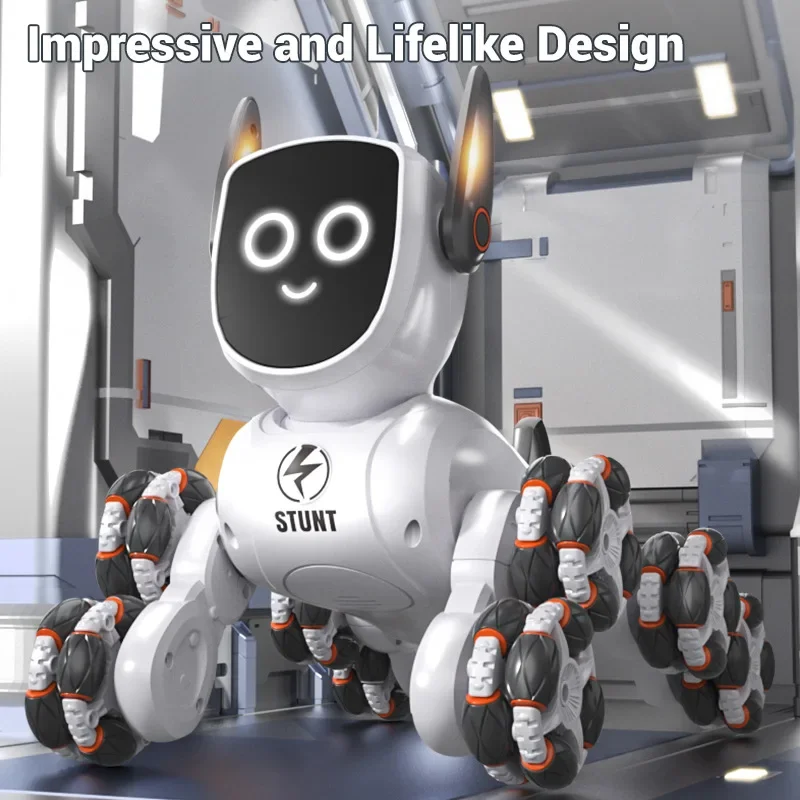 Perro robot interactivo con mando y voz para niños – Realista - imagen 5