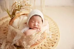 Cesta RETRO para bebé – Accesorios fotografía newborn