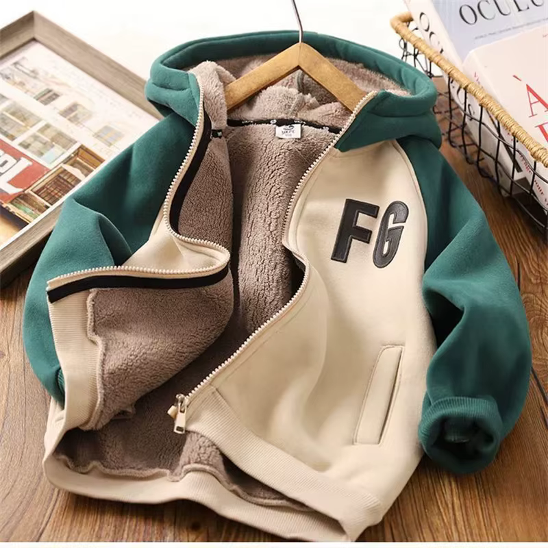 Abrigo acolchado de invierno para niños con capucha - imagen 3