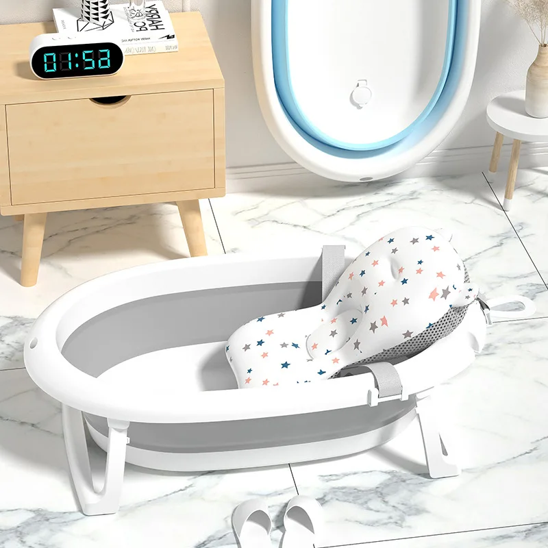 Bañera para bebé con termómetro – Plegable y espaciosa
