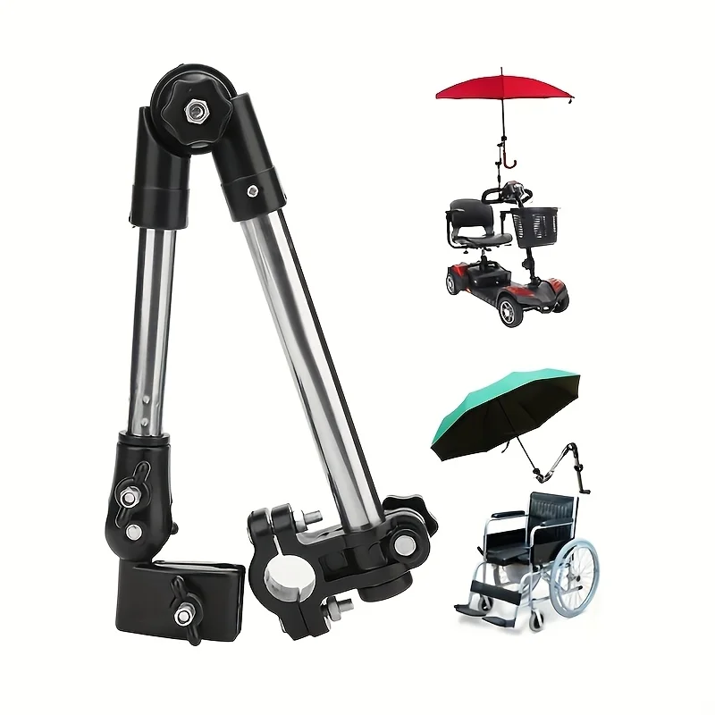 Soporte para paraguas acero inoxidable silla de ruedas y bicicleta - imagen 2