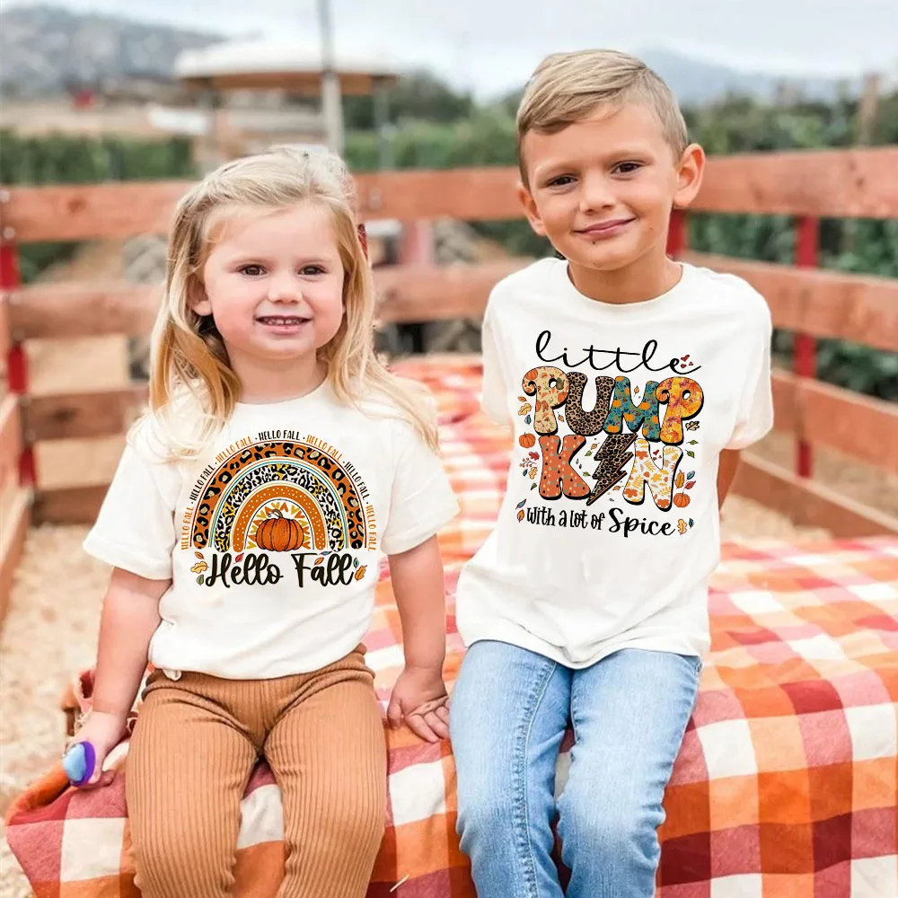 Camiseta Halloween niño – Estampa calabaza otoñal - imagen 5