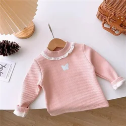 Jersey infantil acolchado de lana con lazo para niño