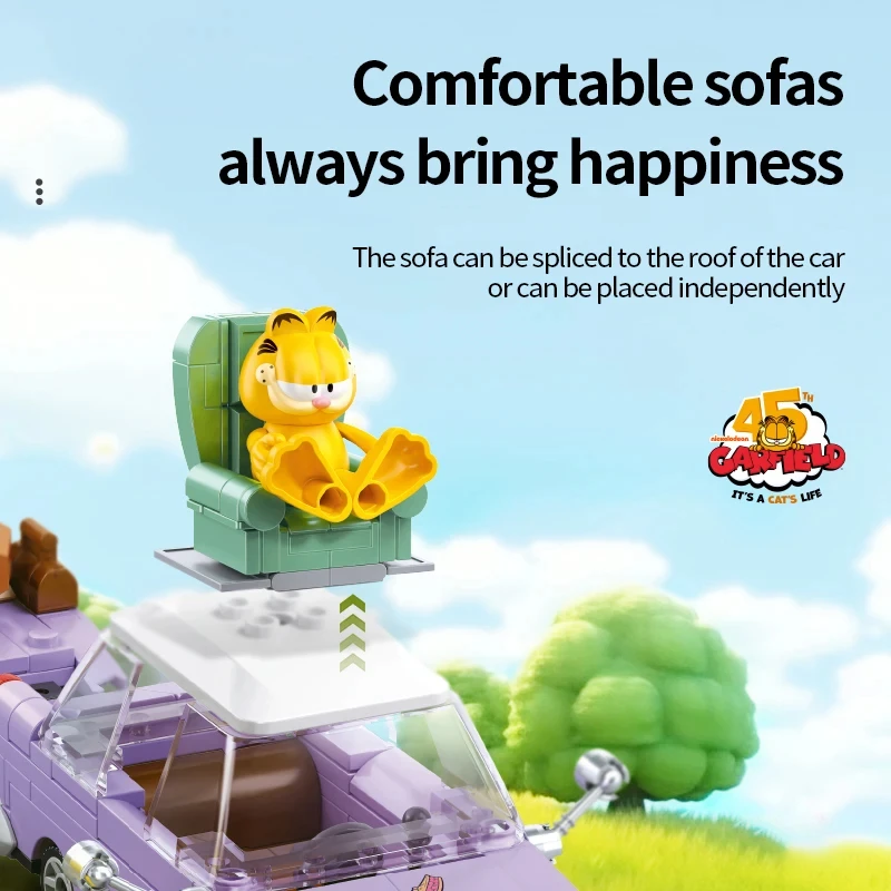 Garfield: Bloques de construcción de coches para niños - imagen 2