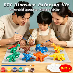 Kit de pintura con dinosaurios para niños y niñas creativos en casa