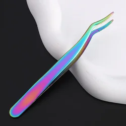 Pinzas de acero inoxidable para pestañas postizas de maquillaje