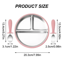 Kit de autoalimentación bebé con plato ventosa de silicona