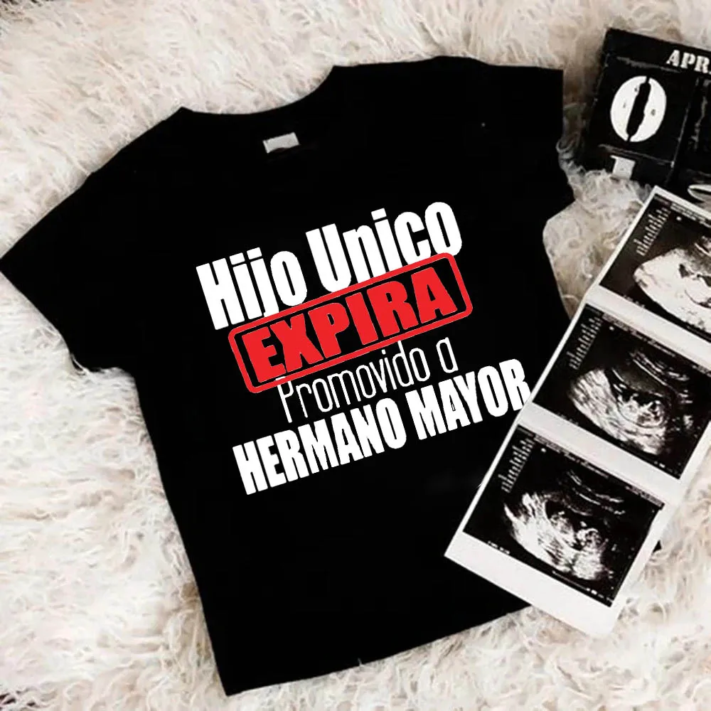 Camiseta de manga corta para niños estampada de embarazo - imagen 5